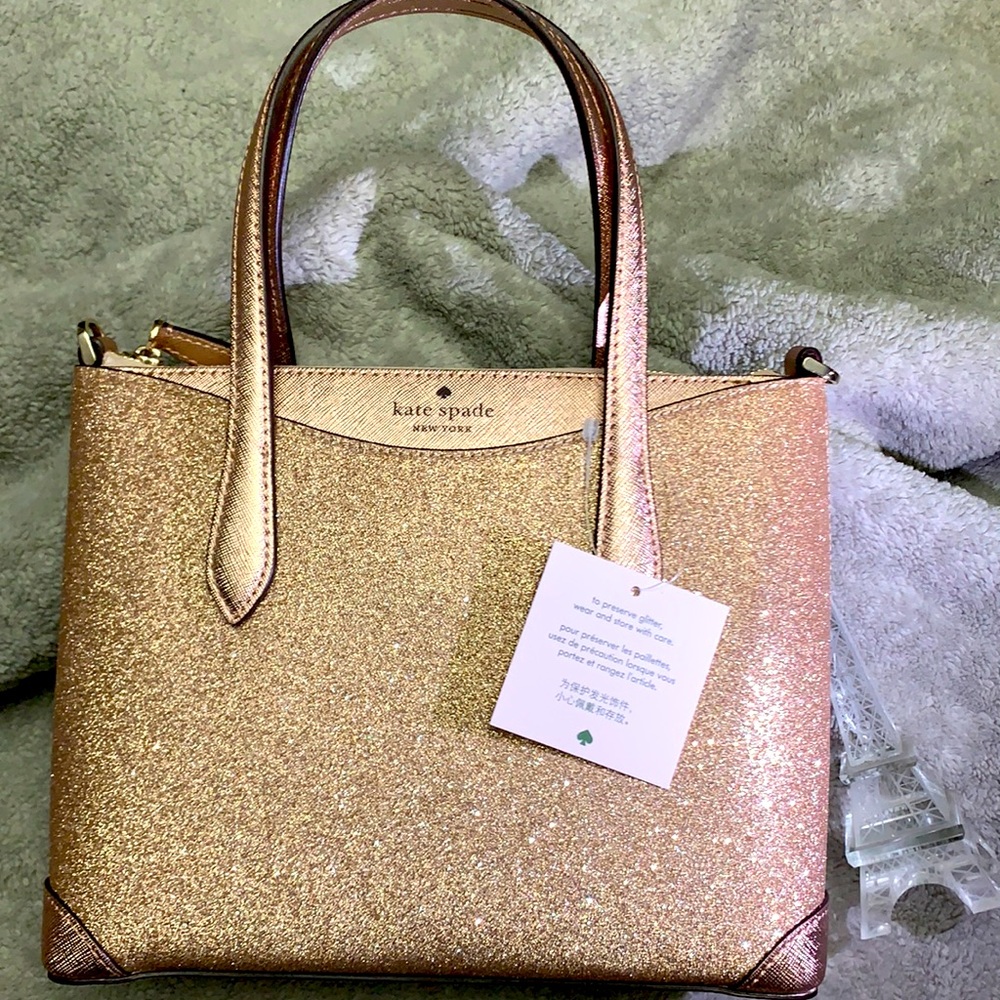 Kate Spade ♠️ Shimmy Glitter Satchel Crossbody